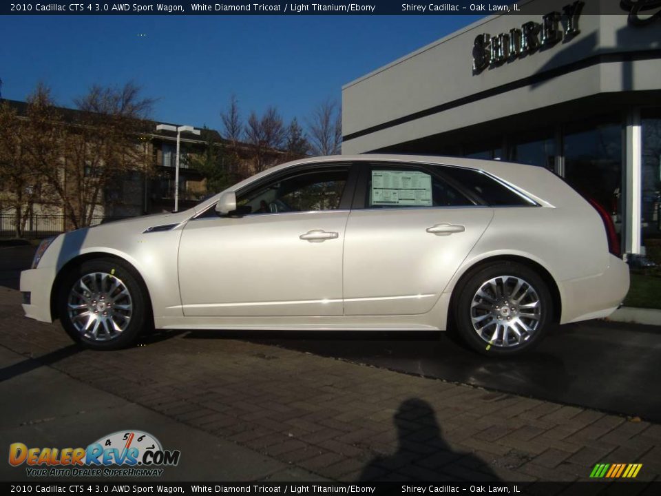 2010 Cadillac CTS 4 3.0 AWD Sport Wagon White Diamond Tricoat / Light Titanium/Ebony Photo #7