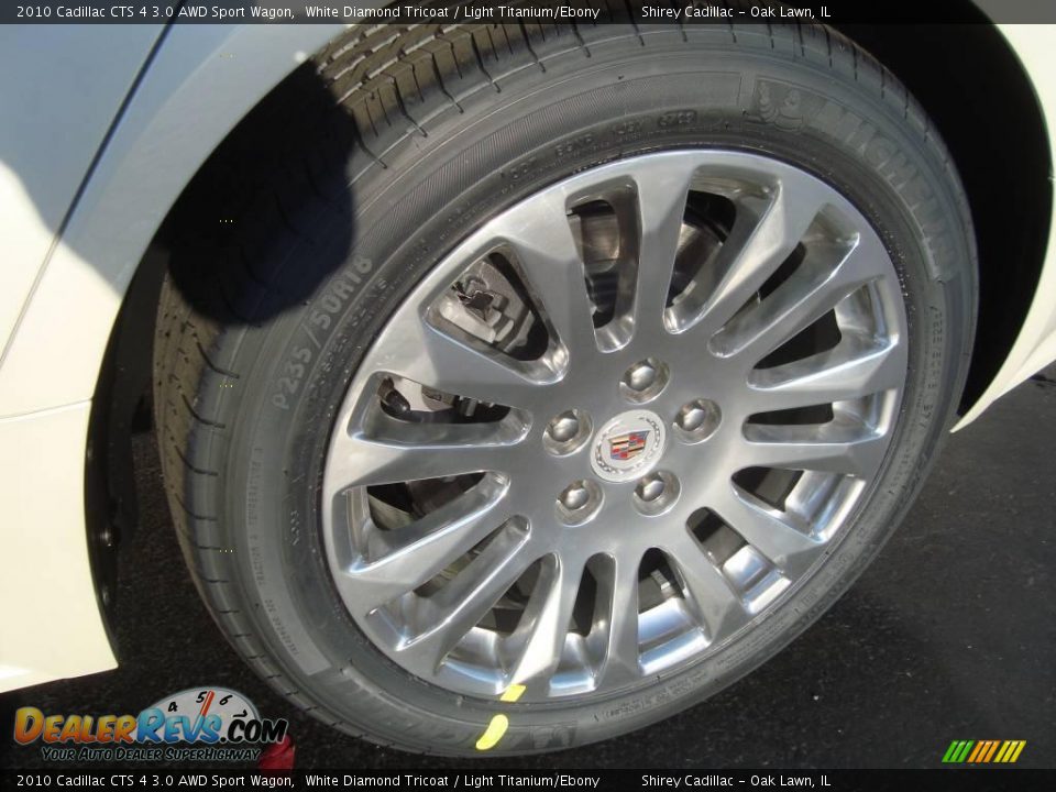 2010 Cadillac CTS 4 3.0 AWD Sport Wagon White Diamond Tricoat / Light Titanium/Ebony Photo #8