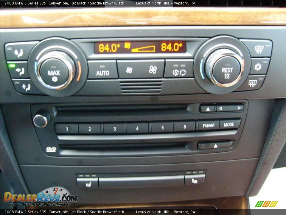 2008 BMW 3 Series 335i Convertible Jet Black / Saddle Brown/Black Photo #19