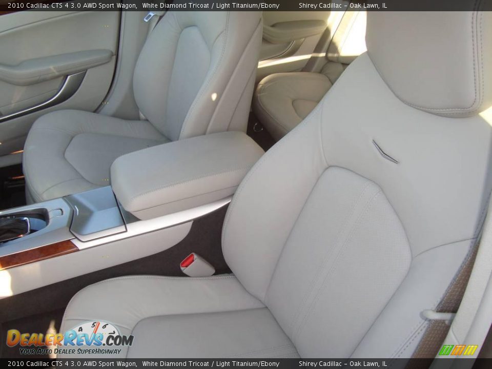 2010 Cadillac CTS 4 3.0 AWD Sport Wagon White Diamond Tricoat / Light Titanium/Ebony Photo #10