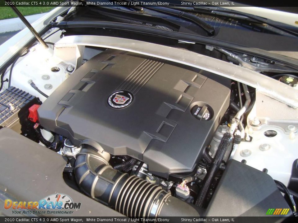 2010 Cadillac CTS 4 3.0 AWD Sport Wagon White Diamond Tricoat / Light Titanium/Ebony Photo #14