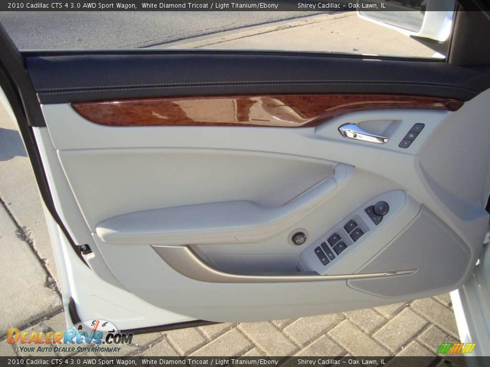 2010 Cadillac CTS 4 3.0 AWD Sport Wagon White Diamond Tricoat / Light Titanium/Ebony Photo #15