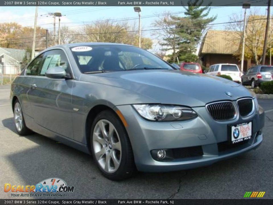 2007 BMW 3 Series 328xi Coupe Space Gray Metallic / Black Photo #2