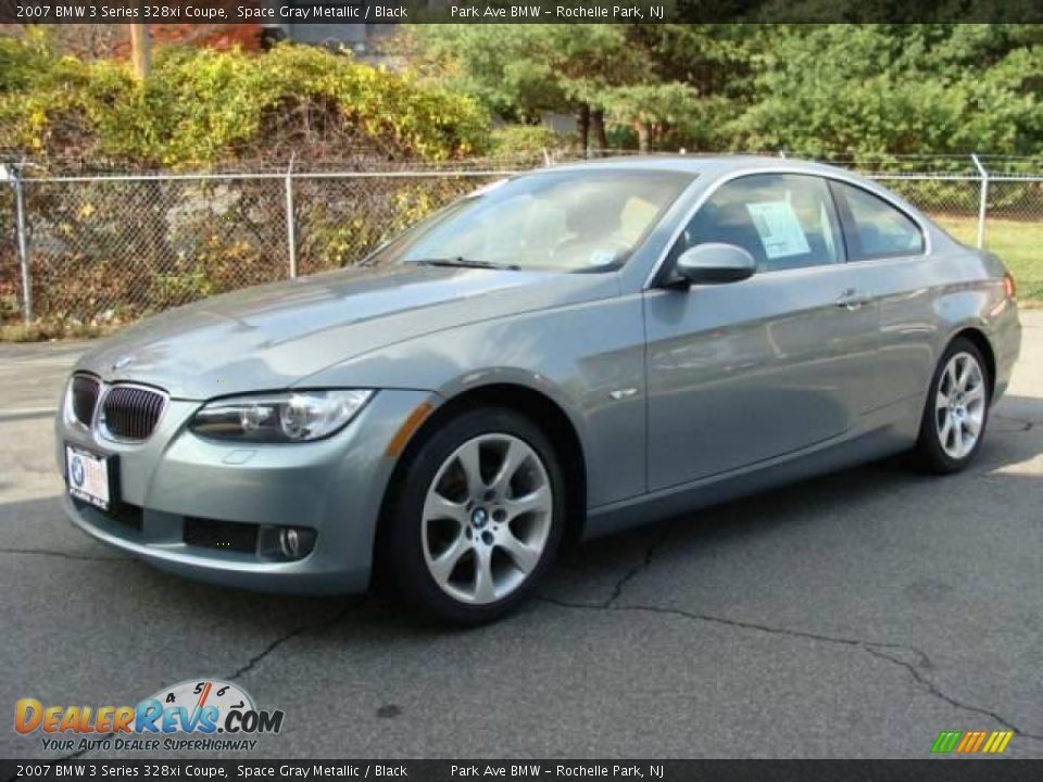 2007 BMW 3 Series 328xi Coupe Space Gray Metallic / Black Photo #4