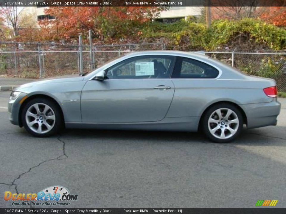 2007 BMW 3 Series 328xi Coupe Space Gray Metallic / Black Photo #5