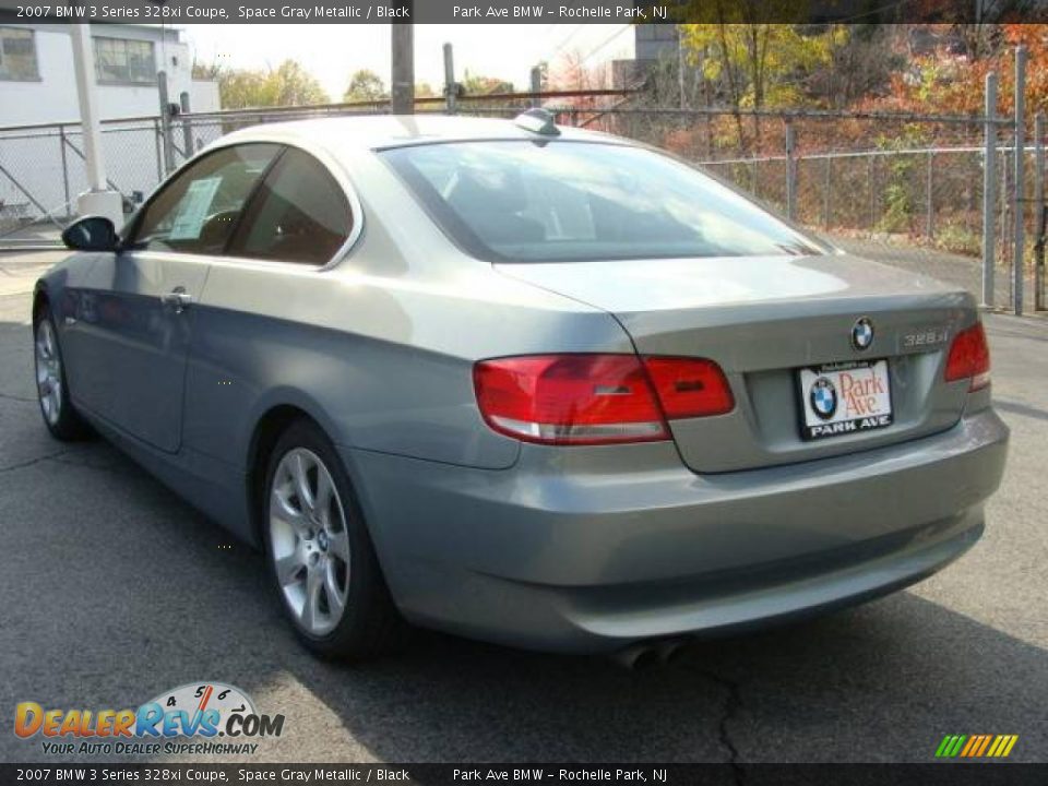 2007 BMW 3 Series 328xi Coupe Space Gray Metallic / Black Photo #6