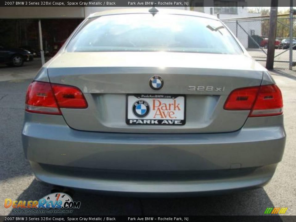 2007 BMW 3 Series 328xi Coupe Space Gray Metallic / Black Photo #7