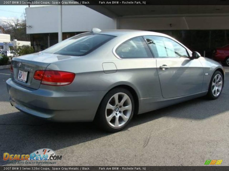 2007 BMW 3 Series 328xi Coupe Space Gray Metallic / Black Photo #8