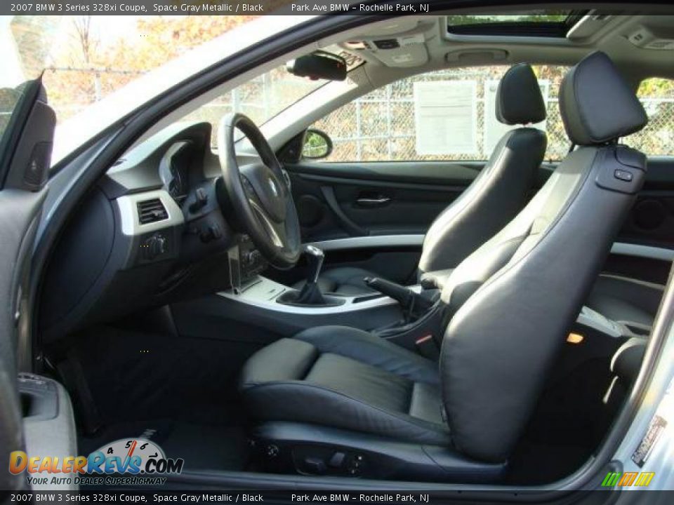 2007 BMW 3 Series 328xi Coupe Space Gray Metallic / Black Photo #10