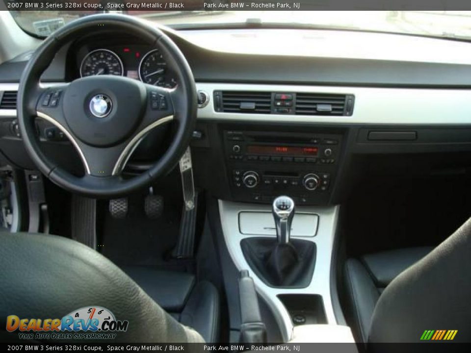2007 BMW 3 Series 328xi Coupe Space Gray Metallic / Black Photo #12