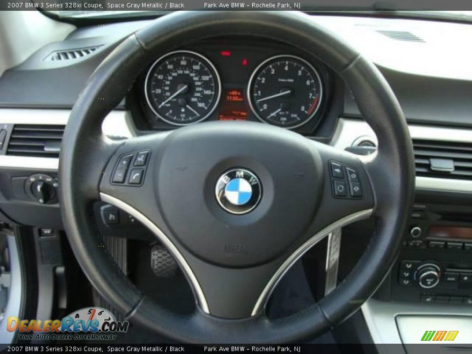 2007 BMW 3 Series 328xi Coupe Space Gray Metallic / Black Photo #13