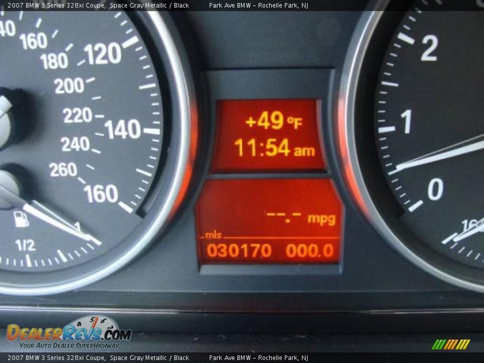2007 BMW 3 Series 328xi Coupe Space Gray Metallic / Black Photo #14