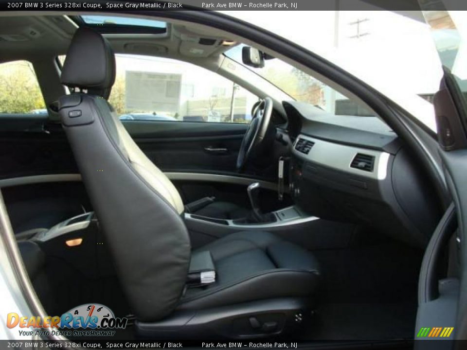 2007 BMW 3 Series 328xi Coupe Space Gray Metallic / Black Photo #20