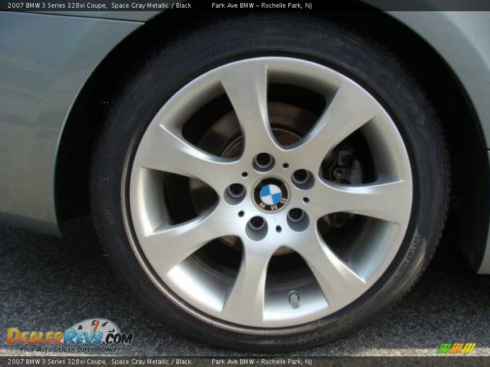 2007 BMW 3 Series 328xi Coupe Space Gray Metallic / Black Photo #22