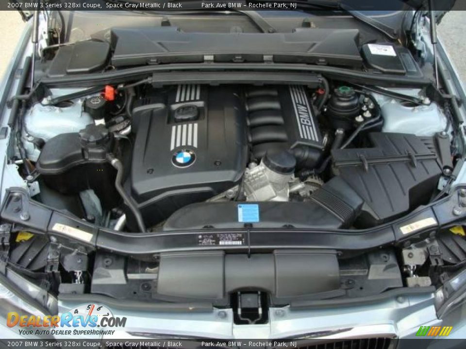 2007 BMW 3 Series 328xi Coupe Space Gray Metallic / Black Photo #24