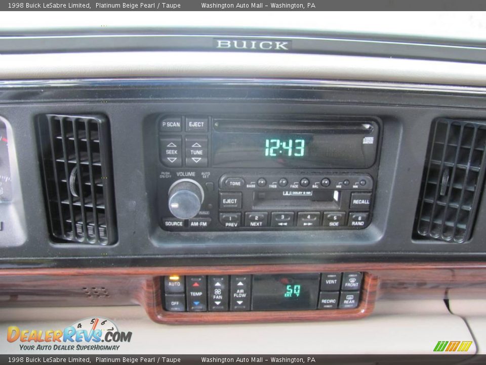 1998 Buick LeSabre Limited Platinum Beige Pearl / Taupe Photo #14