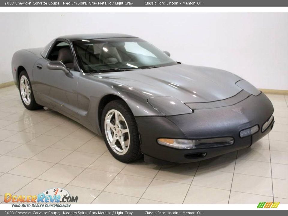 2003 Chevrolet Corvette Coupe Medium Spiral Gray Metallic / Light Gray Photo #1