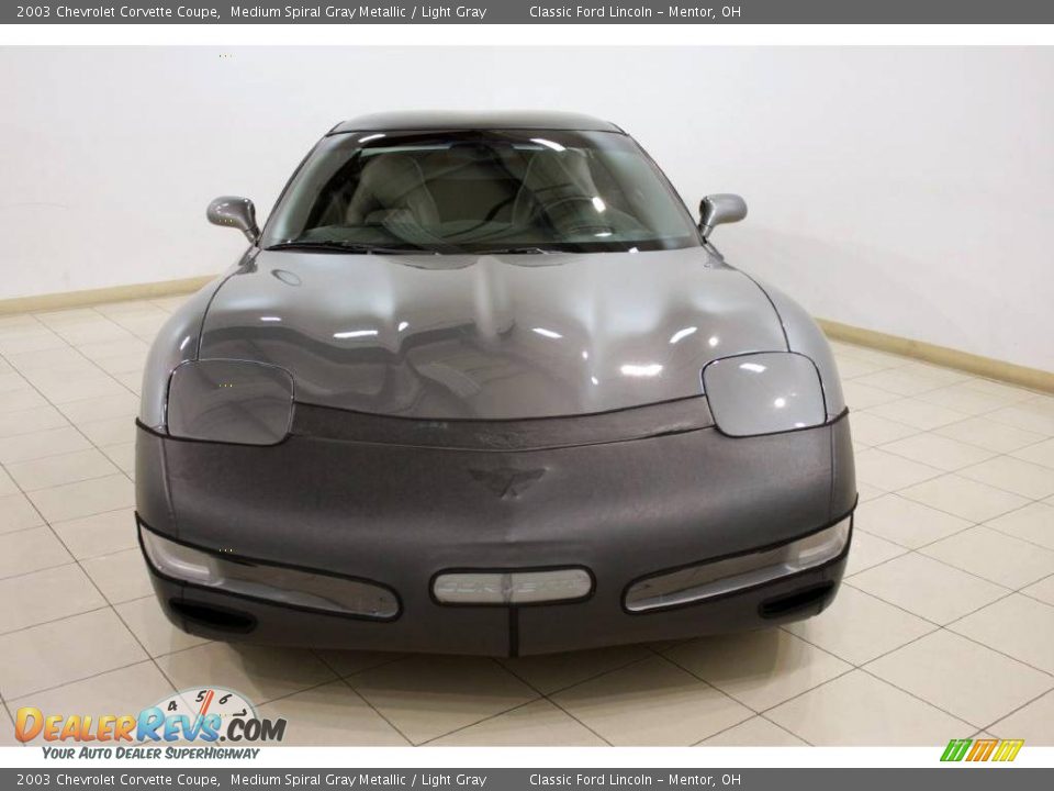2003 Chevrolet Corvette Coupe Medium Spiral Gray Metallic / Light Gray Photo #2