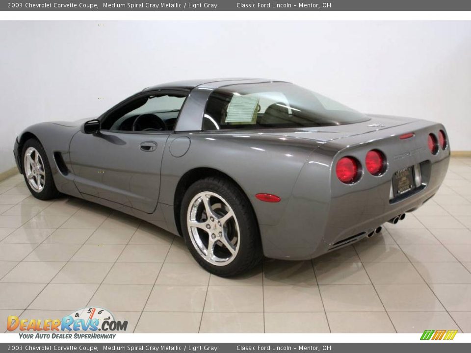 2003 Chevrolet Corvette Coupe Medium Spiral Gray Metallic / Light Gray Photo #5