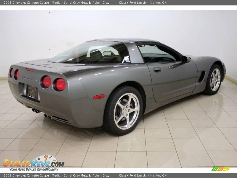 2003 Chevrolet Corvette Coupe Medium Spiral Gray Metallic / Light Gray Photo #7