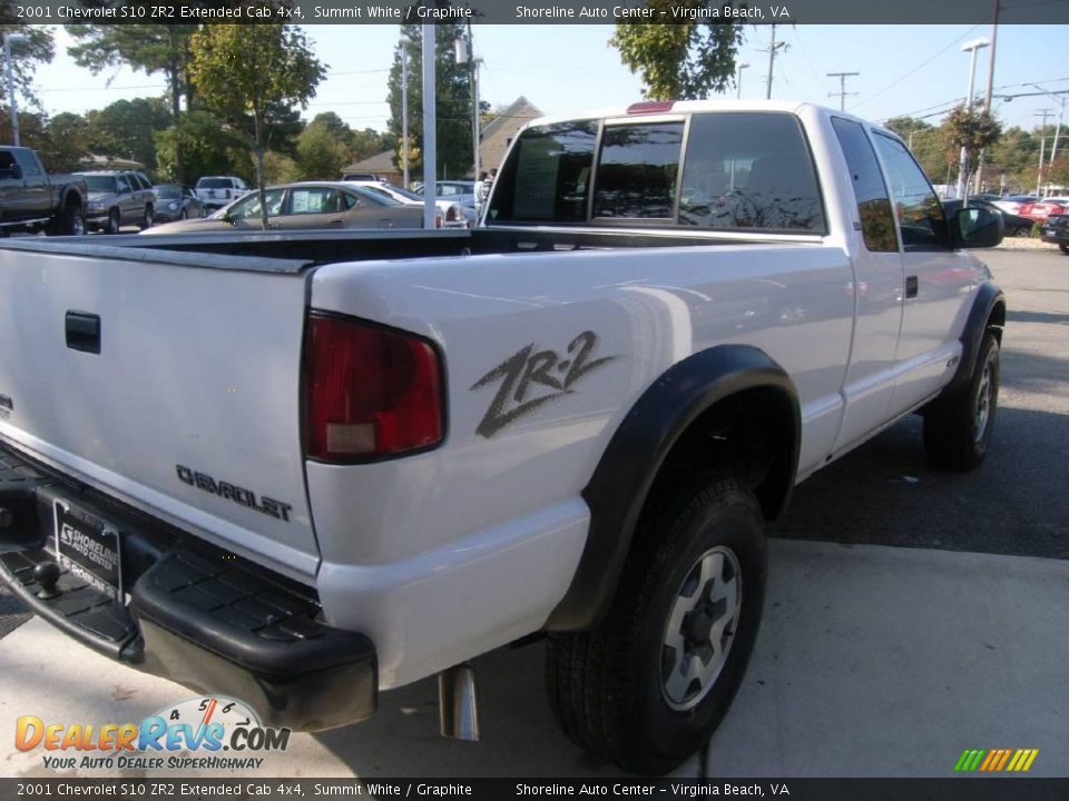 2001 Chevrolet S10 ZR2 Extended Cab 4x4 Summit White / Graphite Photo #8