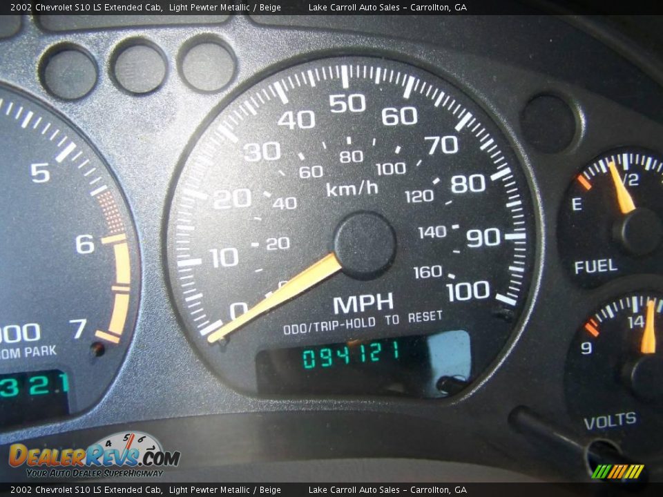 2002 Chevrolet S10 LS Extended Cab Light Pewter Metallic / Beige Photo #20