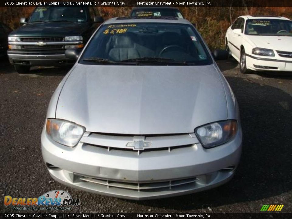 2005 Chevrolet Cavalier Coupe Ultra Silver Metallic / Graphite Gray Photo #6
