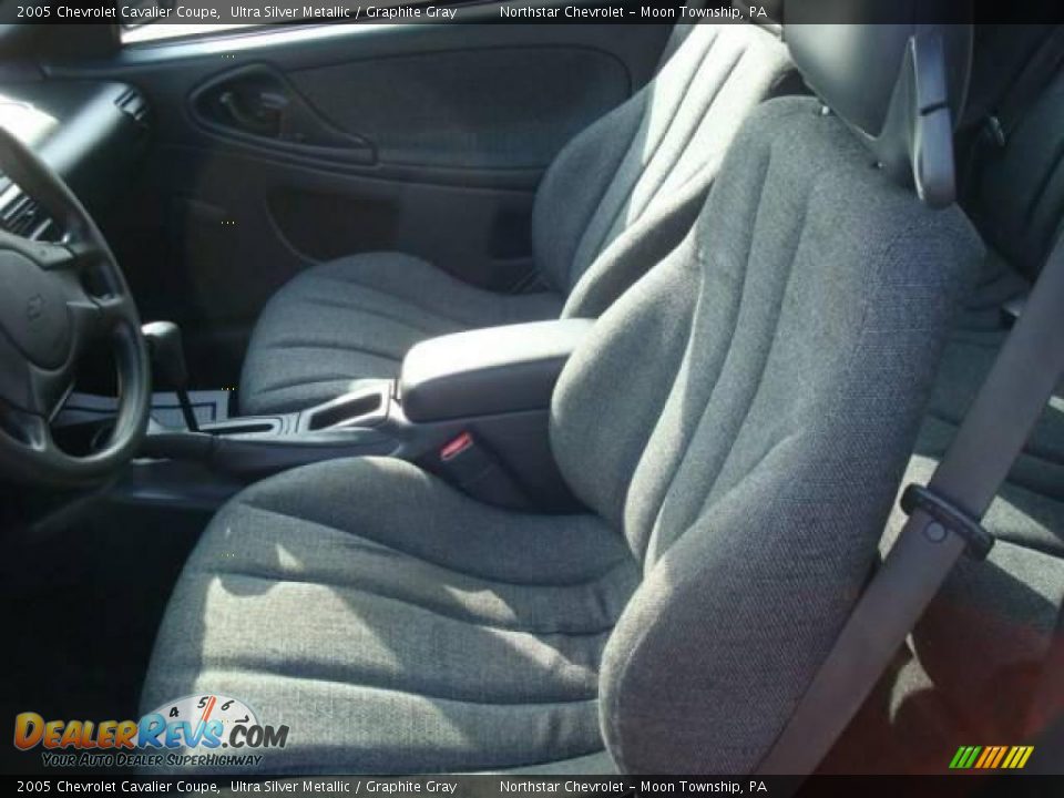 2005 Chevrolet Cavalier Coupe Ultra Silver Metallic / Graphite Gray Photo #8