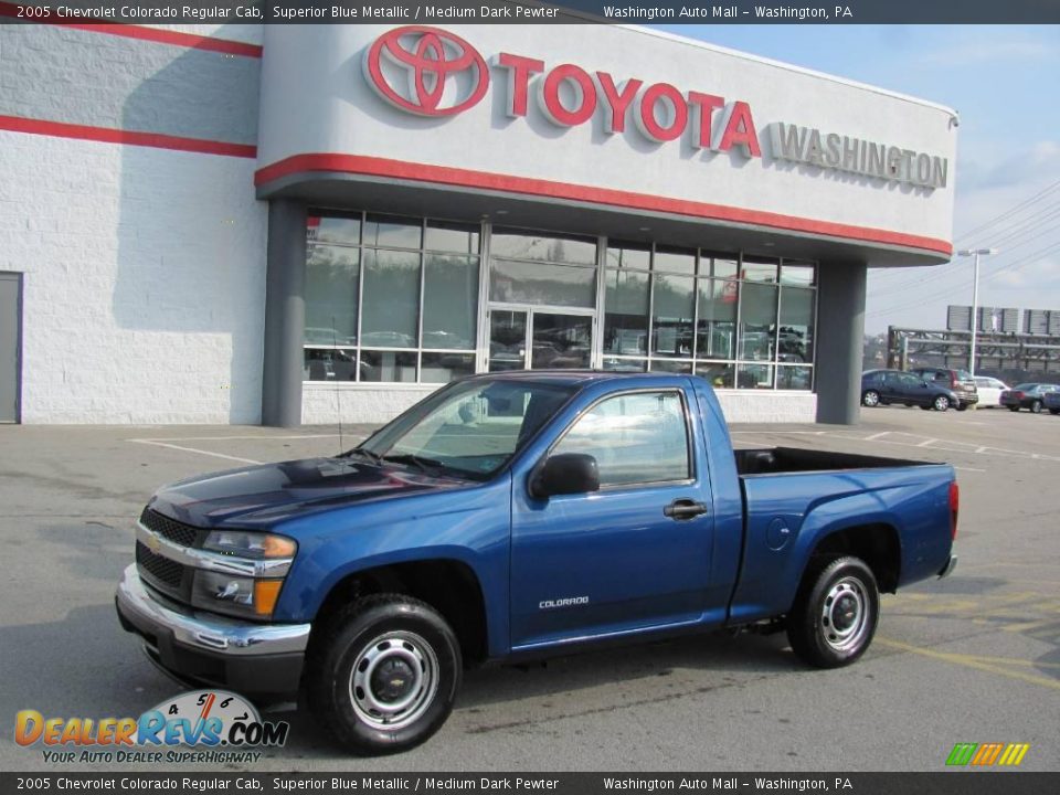 2005 Chevrolet Colorado Regular Cab Superior Blue Metallic / Medium Dark Pewter Photo #1