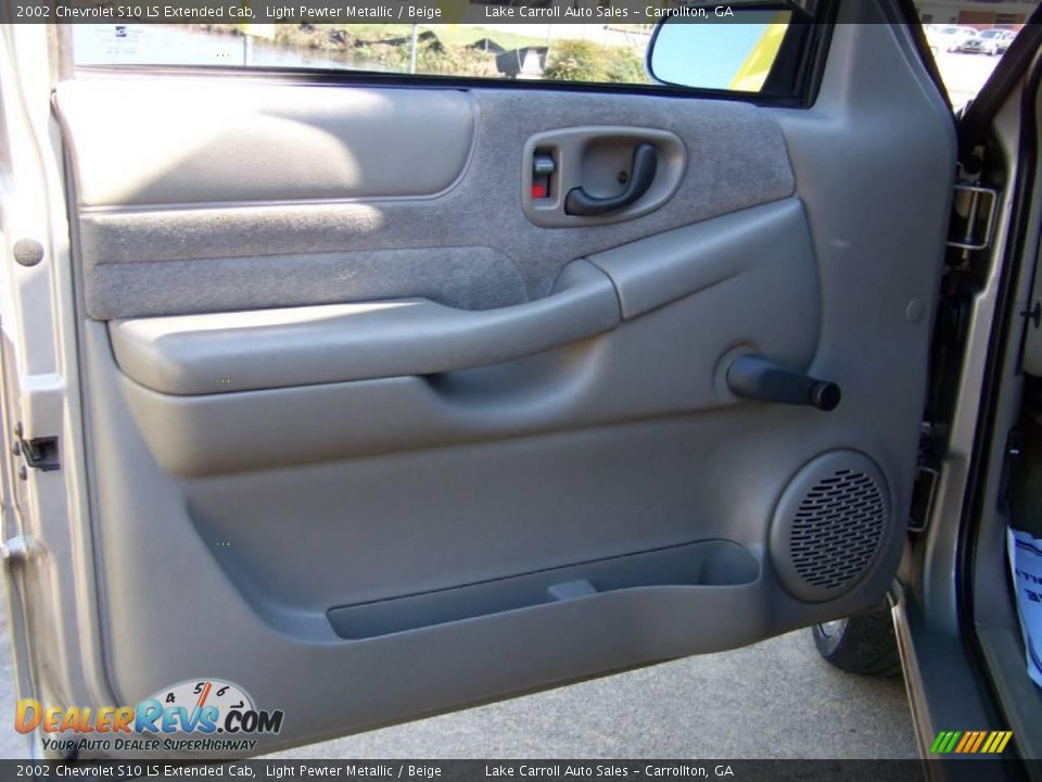 2002 Chevrolet S10 LS Extended Cab Light Pewter Metallic / Beige Photo #25