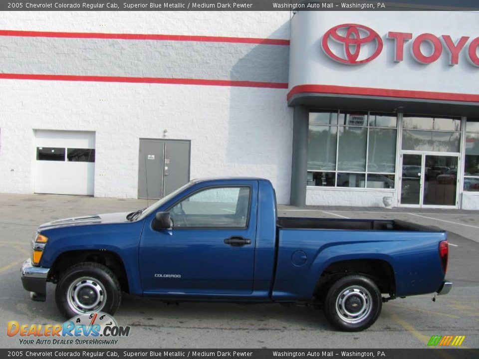 2005 Chevrolet Colorado Regular Cab Superior Blue Metallic / Medium Dark Pewter Photo #2
