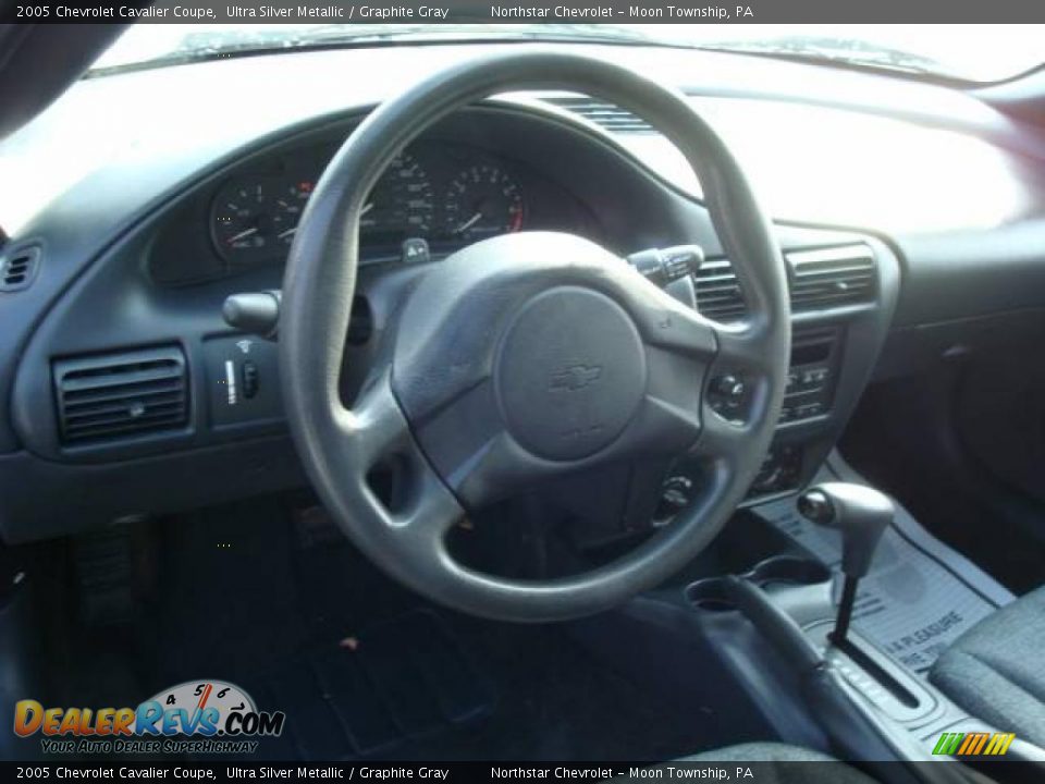 2005 Chevrolet Cavalier Coupe Ultra Silver Metallic / Graphite Gray Photo #10
