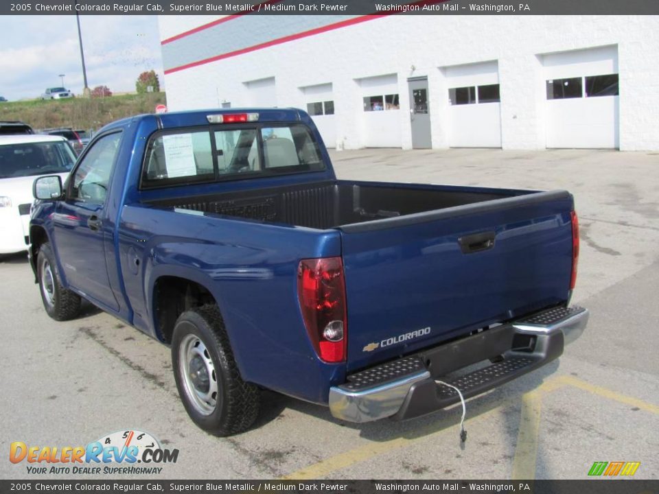 2005 Chevrolet Colorado Regular Cab Superior Blue Metallic / Medium Dark Pewter Photo #4