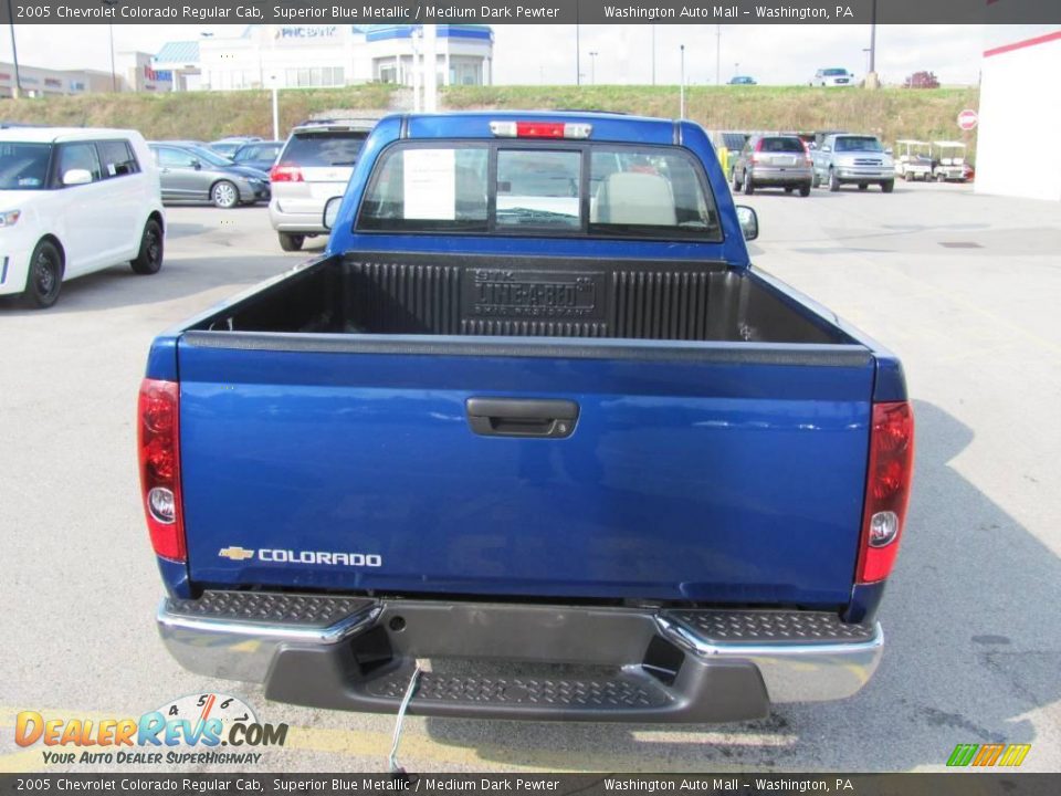 2005 Chevrolet Colorado Regular Cab Superior Blue Metallic / Medium Dark Pewter Photo #5