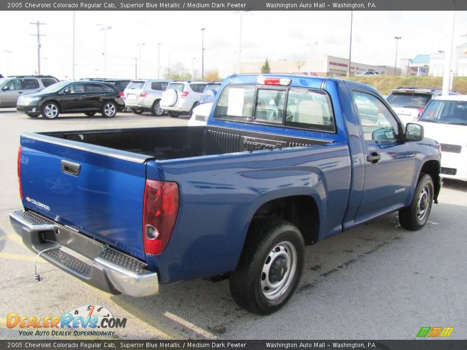 2005 Chevrolet Colorado Regular Cab Superior Blue Metallic / Medium Dark Pewter Photo #6