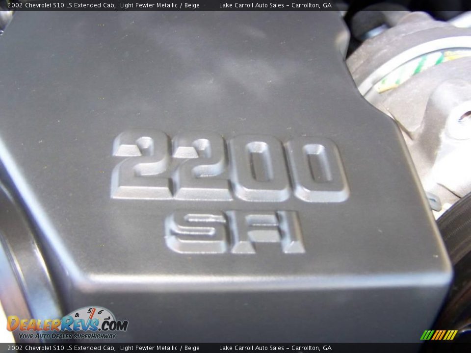 2002 Chevrolet S10 LS Extended Cab Light Pewter Metallic / Beige Photo #33