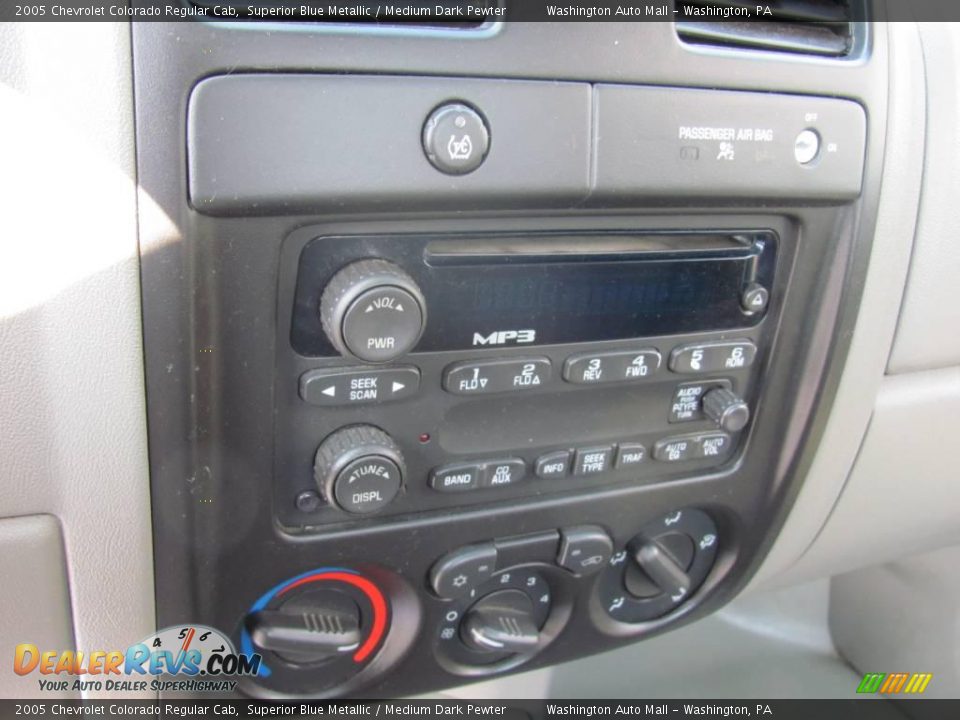 2005 Chevrolet Colorado Regular Cab Superior Blue Metallic / Medium Dark Pewter Photo #15