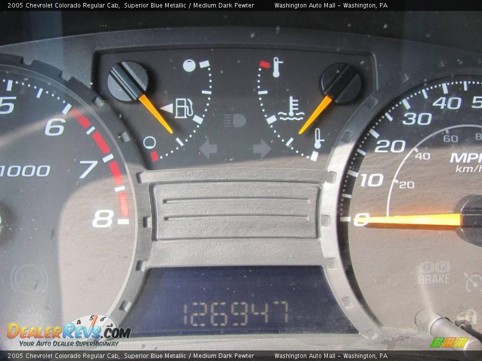 2005 Chevrolet Colorado Regular Cab Superior Blue Metallic / Medium Dark Pewter Photo #20