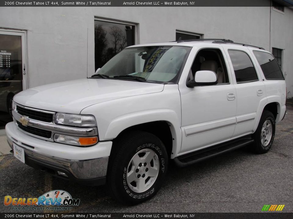 2006 Chevrolet Tahoe LT 4x4 Summit White / Tan/Neutral Photo #1