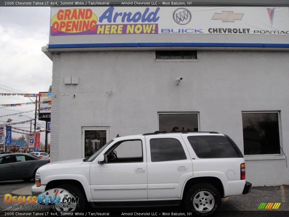 2006 Chevrolet Tahoe LT 4x4 Summit White / Tan/Neutral Photo #3