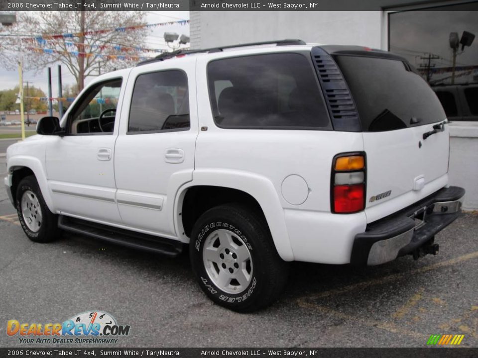 2006 Chevrolet Tahoe LT 4x4 Summit White / Tan/Neutral Photo #4