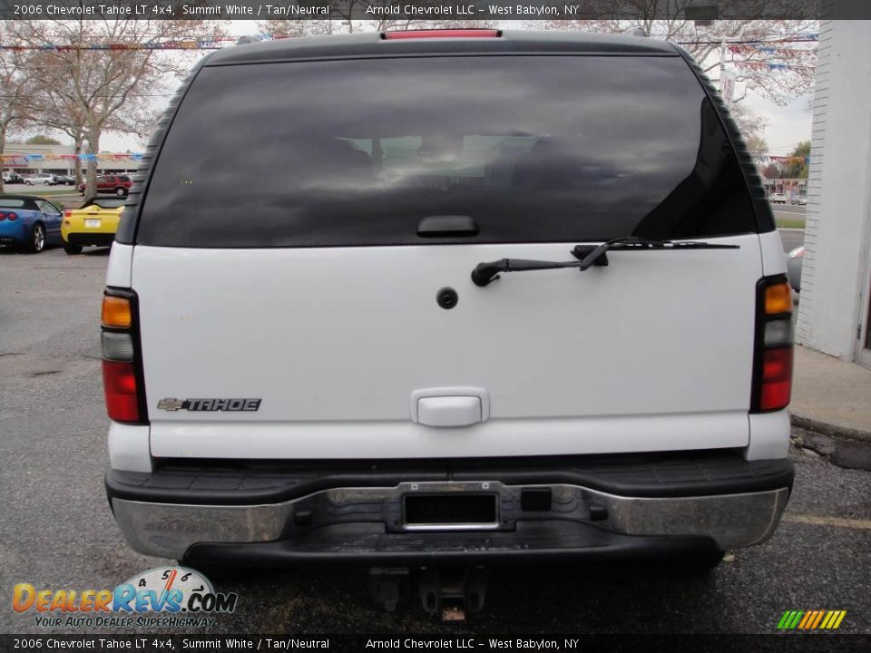 2006 Chevrolet Tahoe LT 4x4 Summit White / Tan/Neutral Photo #5