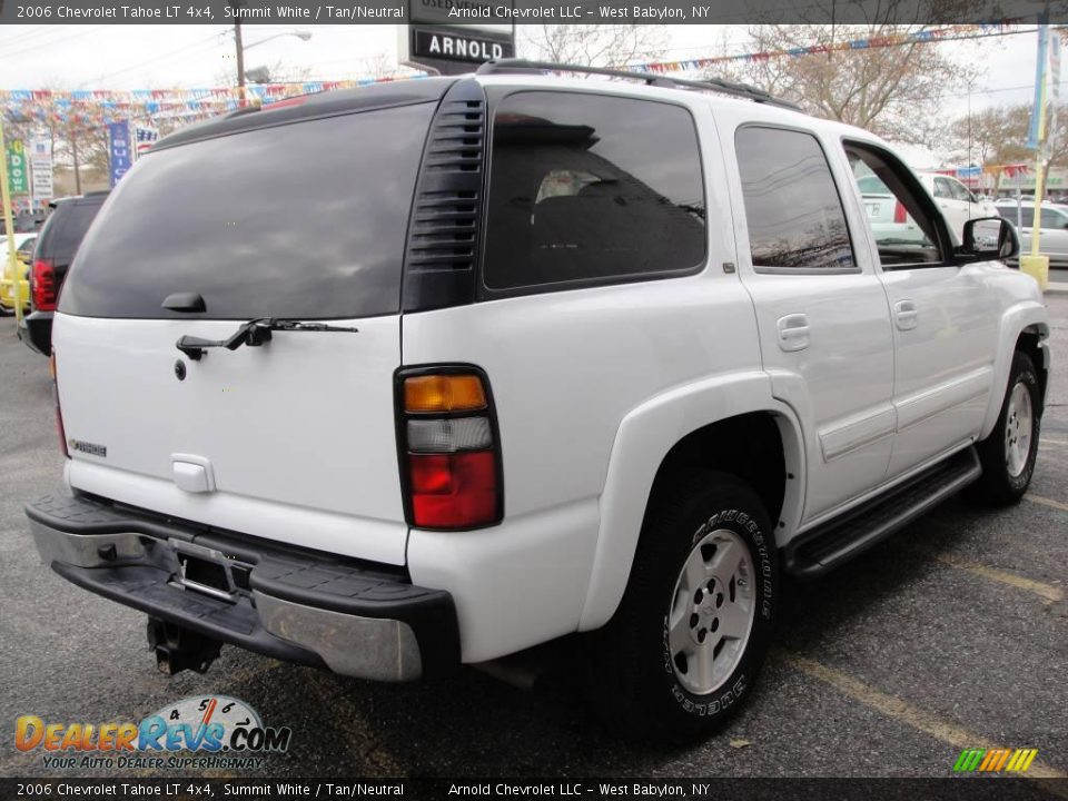 2006 Chevrolet Tahoe LT 4x4 Summit White / Tan/Neutral Photo #6