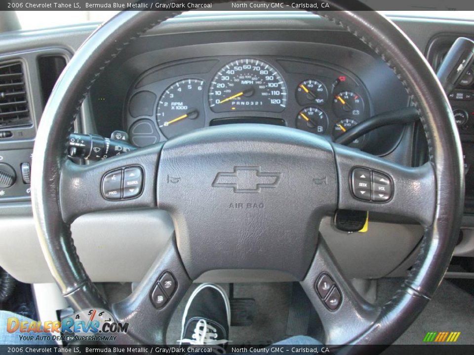2006 Chevrolet Tahoe LS Bermuda Blue Metallic / Gray/Dark Charcoal Photo #16