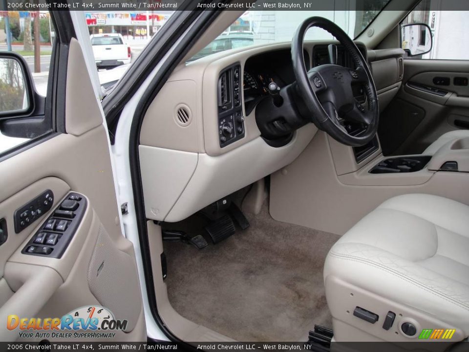 2006 Chevrolet Tahoe LT 4x4 Summit White / Tan/Neutral Photo #10