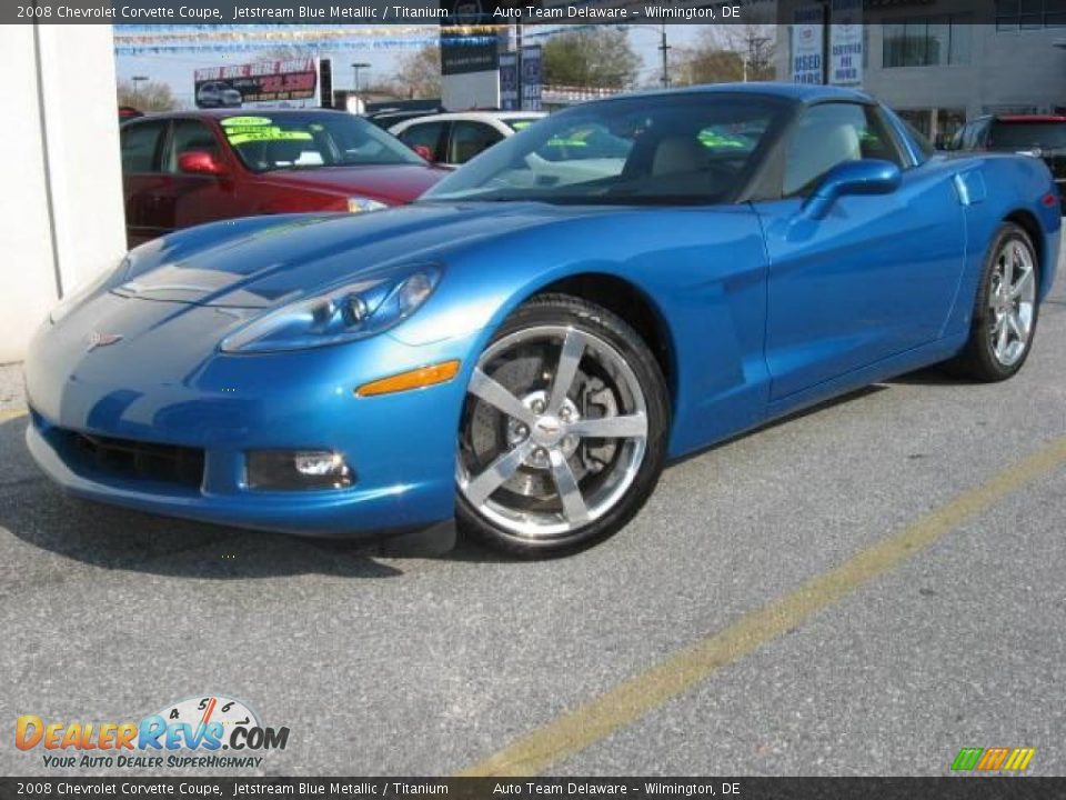 2008 Chevrolet Corvette Coupe Jetstream Blue Metallic / Titanium Photo #1