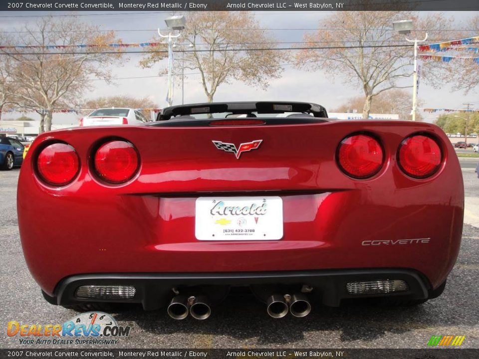 2007 Chevrolet Corvette Convertible Monterey Red Metallic / Ebony Photo #6