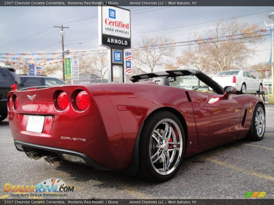 2007 Chevrolet Corvette Convertible Monterey Red Metallic / Ebony Photo #7
