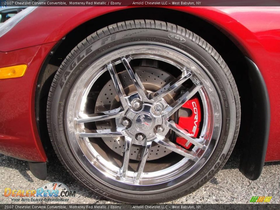 2007 Chevrolet Corvette Convertible Monterey Red Metallic / Ebony Photo #8