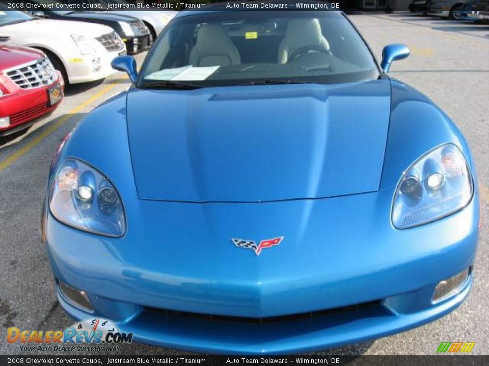 2008 Chevrolet Corvette Coupe Jetstream Blue Metallic / Titanium Photo #3